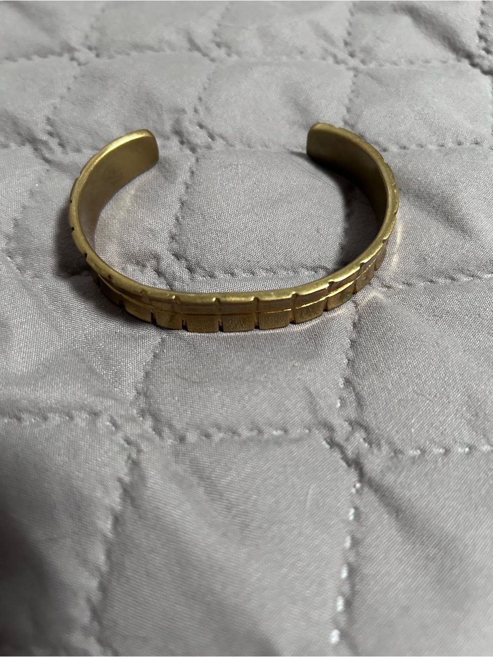 Gold-Tone Textured Cuff Bracelet - Women Accessories